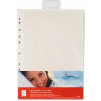 Papel fotográfico Walther DS118 autoadesivo branco, 10 folhas