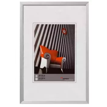 Moldura Walther Design AJ040S 30x40 prateada