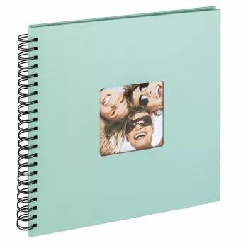 Álbum de fotografias Walther Fun SA-110-A menta 50 folhas encadernação em espiral