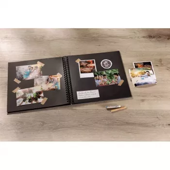 Álbum de fotografias Walther Design Fun cinzento 40 folhas S