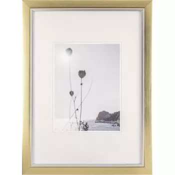 Moldura Walther Beyond DIN A3 29,7×42 cm resina champanhe/dourado
