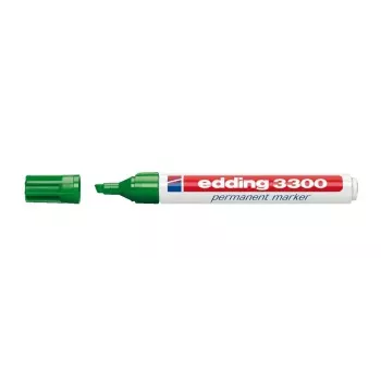 Marcador permanente Edding 3300 verde 10 unidades