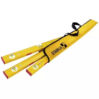 Conjunto de níveis STABILA PRO SET 80 ASM 19716 — 30 cm, 60 cm, 120 cm, precisão 0,5 mm/m