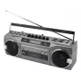 Leitor de cassetes portátil Soundmaster SRR80TI com DAB+ e FM, ecrã LCD, 3 W RMS, entrada para auscultadores de 3,5 mm, alimentação por pilhas/230V