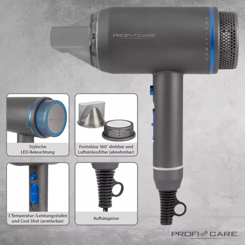 Secador de cabelo ProfiCare 330820 1800 W