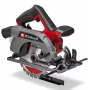 Serra circular manual a bateria EINHELL TE‑CS 18/165‑2 Li (Solo) — 18 V, profundidade de corte máx. 57 mm, incl. guia paralela, sem bateria/carregador