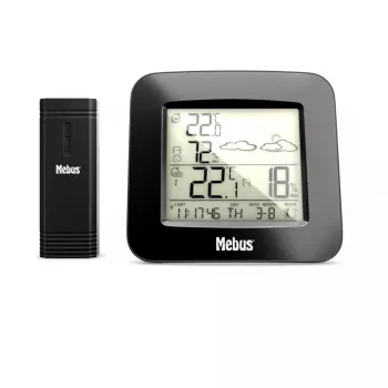 Estação meteorológica Mebus 40715 rádio preto