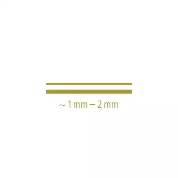 Staedtler 8323-S BK2 marcador metálico, ponta redonda 1-2 mm, dourado/prateado, pack de 2