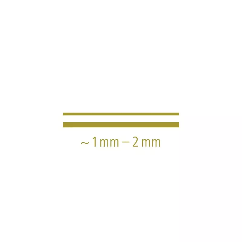 Staedtler 8323-S BK2 marcador metálico, ponta redonda 1-2 mm, dourado/prateado, pack de 2