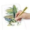 Staedtler 8323-S BK2 marcador metálico, ponta redonda 1-2 mm, dourado/prateado, pack de 2