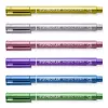 Staedtler 8323-S BK2 marcador metálico, ponta redonda 1-2 mm, dourado/prateado, pack de 2
