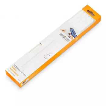 Steinel 006808 barras de cola quente, 11 mm, branco, 250 g, 10 unidades