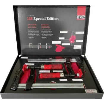 Aperto Bessey TGA25SET-135, 2× sargentos de barra Anniversary, 250 mm abertura