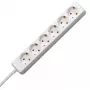 Régua de tomadas EFB Elektronik Kopp 120613005 – cabo 1,4 m, 6 tomadas tipo F, 16 A, 250 V, interior, vermelho/branco