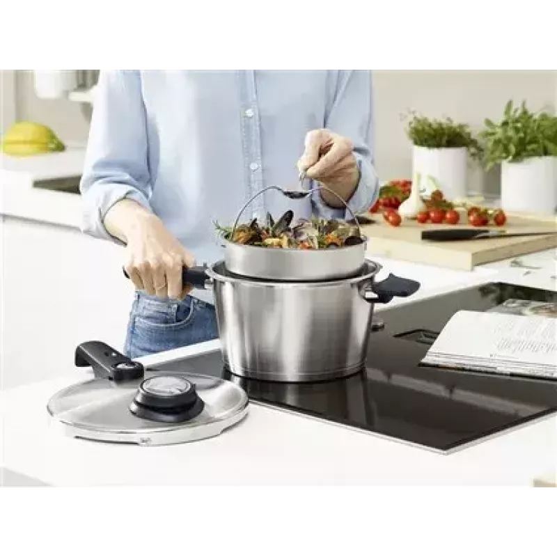 Panela de pressão Fissler Vitavit Premium 6 L aço inoxidável indução