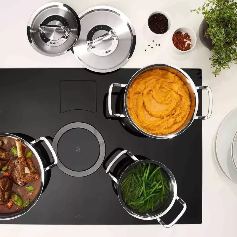 Conjunto de frigideiras Fissler 084-378-03-000/0 aço inoxidável 3 unid.