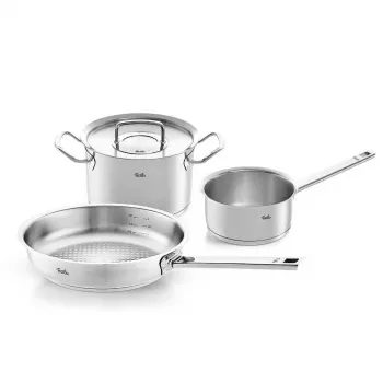 Conjunto de frigideiras Fissler 084-378-03-000/0 aço inoxidável 3 unid.