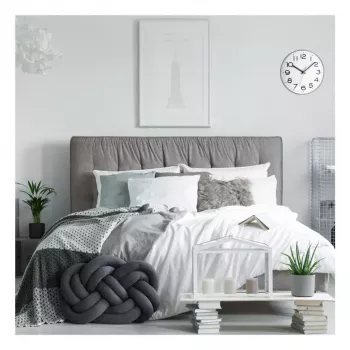 Relógio de quartzo TFA-Dostmann 60.3017 Circle cinzento branco relógio de parede/mesa