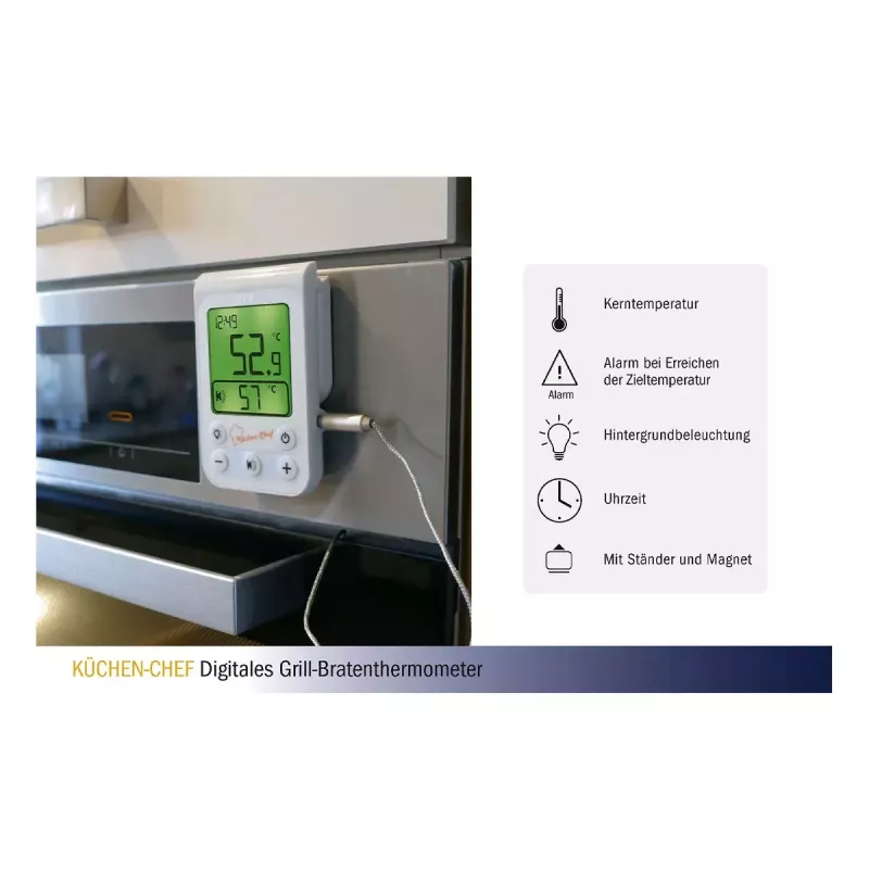 Termómetro alimentar TFA-Dostmann KÜCHEN-CHEF -20 a 300 °C digital