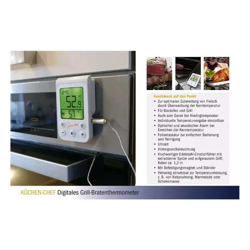 Termómetro alimentar TFA-Dostmann KÜCHEN-CHEF -20 a 300 °C digital
