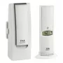 Sensor ambiental tfa dostmann WeatherHub Smart Home sem fios — humidade e temperatura, Wi‑Fi, alimentação por rede/pilhas (AA), 40×28×104 mm