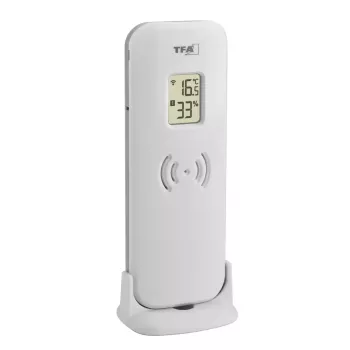 TFA-Dostmann Meteo Jack prateado termómetro higrómetro barómetro interior/exterior
