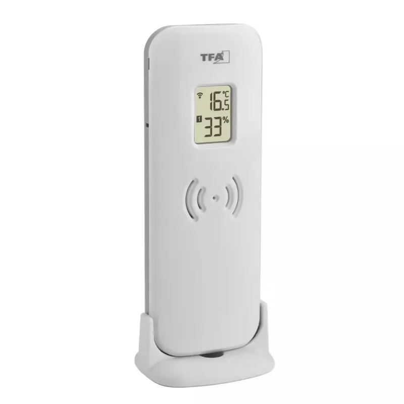 TFA-Dostmann Meteo Jack prateado termómetro higrómetro barómetro interior/exterior