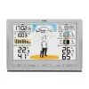 TFA-Dostmann Meteo Jack prateado termómetro higrómetro barómetro interior/exterior