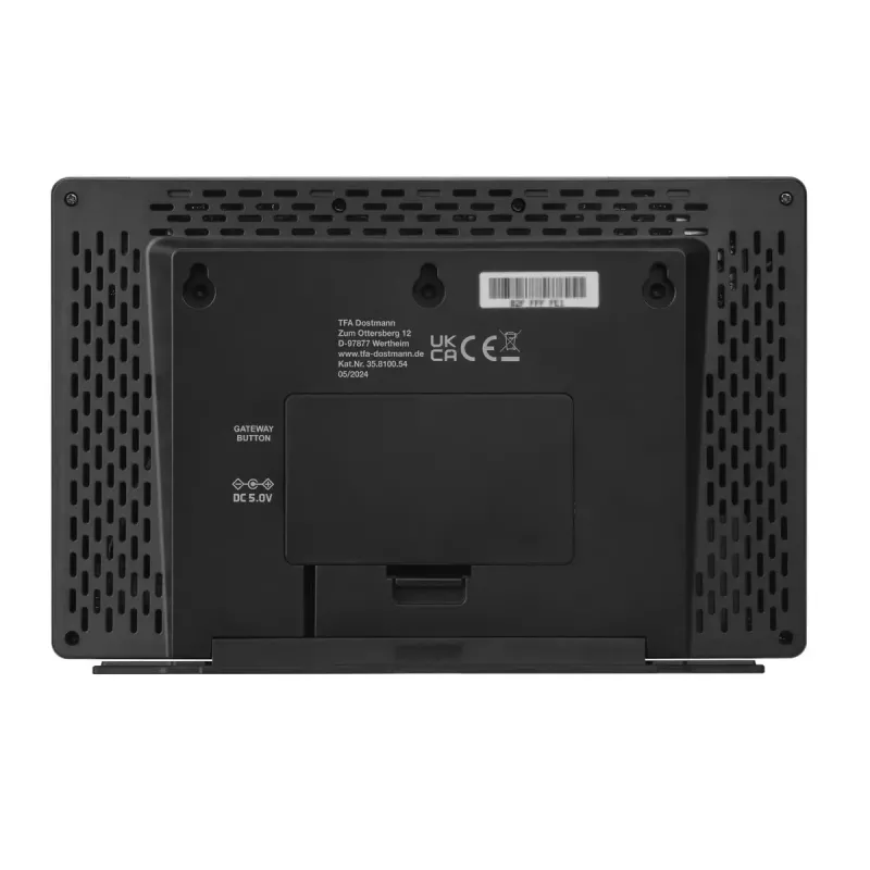 TFA-Dostmann TFA.me Silver LCD a pilhas WLAN anemómetro higrómetro termómetro