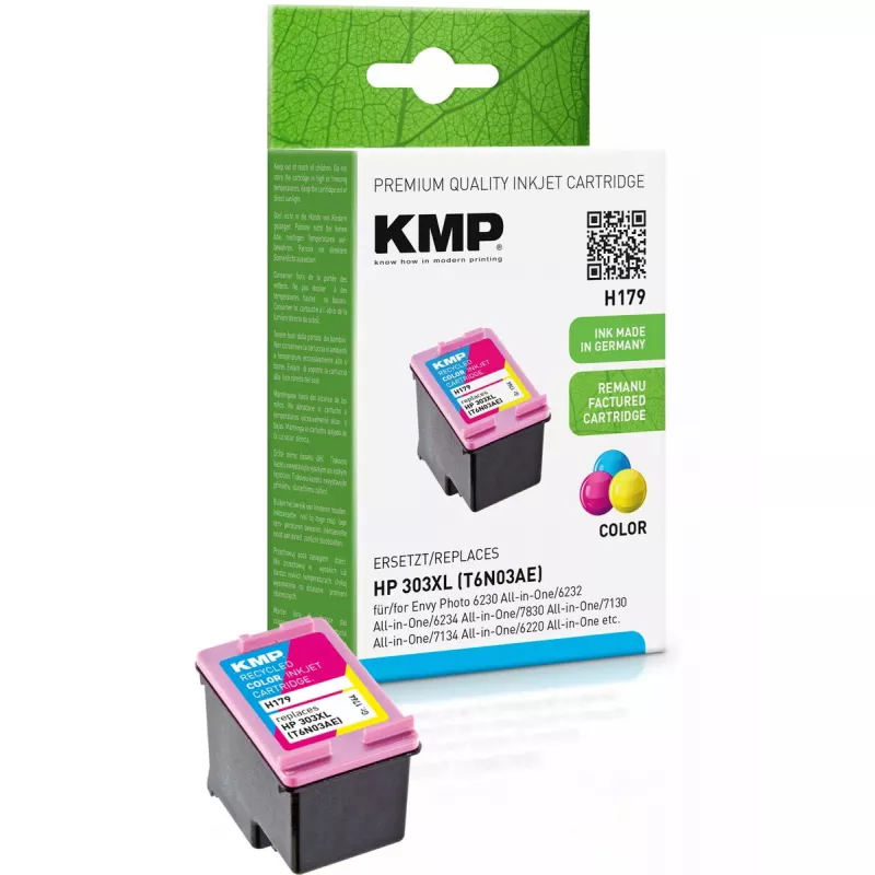 Toner KMP HP 303XL (T6N03AE) 415 pág. tricolor