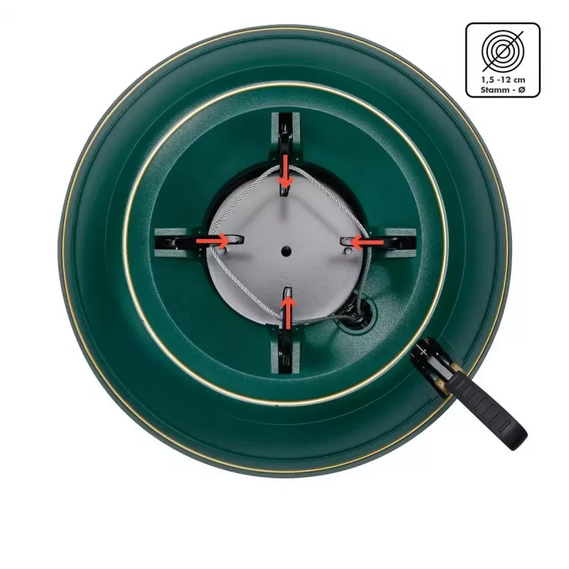 Suporte para árvore de Natal Krinner Classic verde 94001