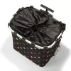 Saco tote Reisenthel Carrycruiser — 40 L, estrutura em alumínio, poliéster, 420×320 mm, preto multicolor