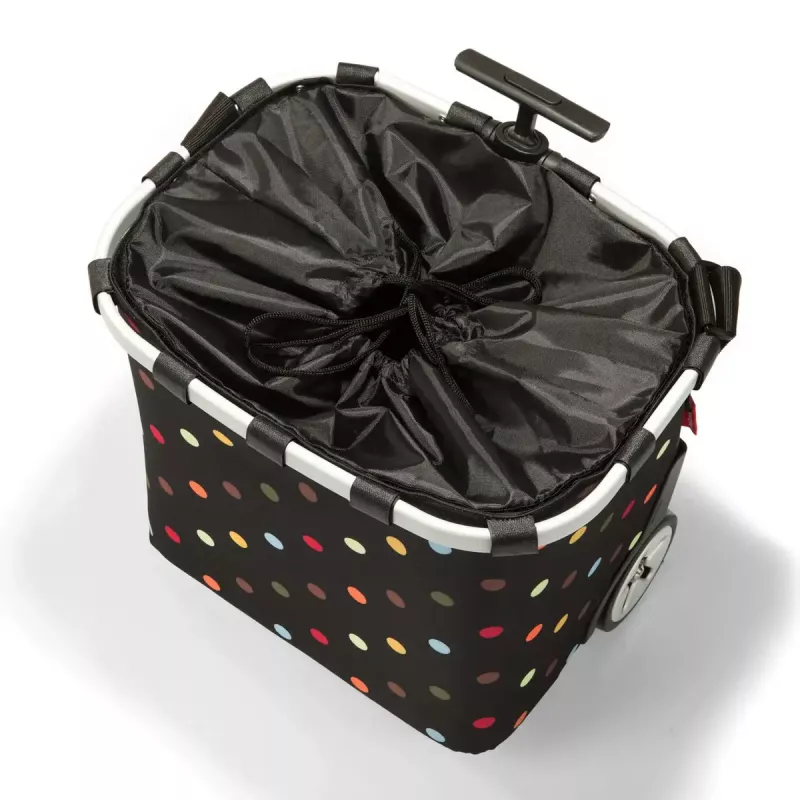 Saco tote Reisenthel Carrycruiser — 40 L, estrutura em alumínio, poliéster, 420×320 mm, preto multicolor