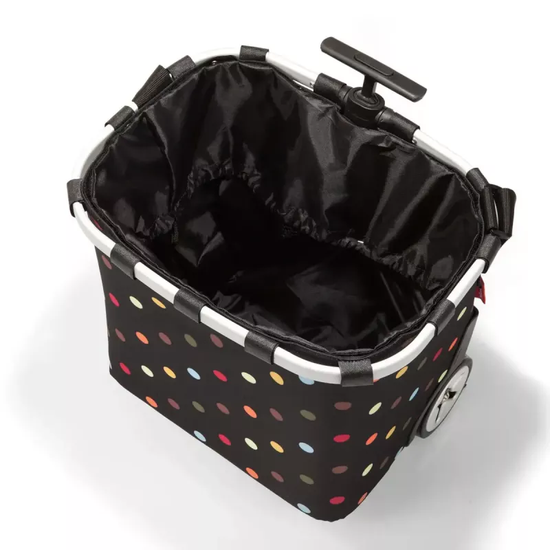 Saco tote Reisenthel Carrycruiser — 40 L, estrutura em alumínio, poliéster, 420×320 mm, preto multicolor