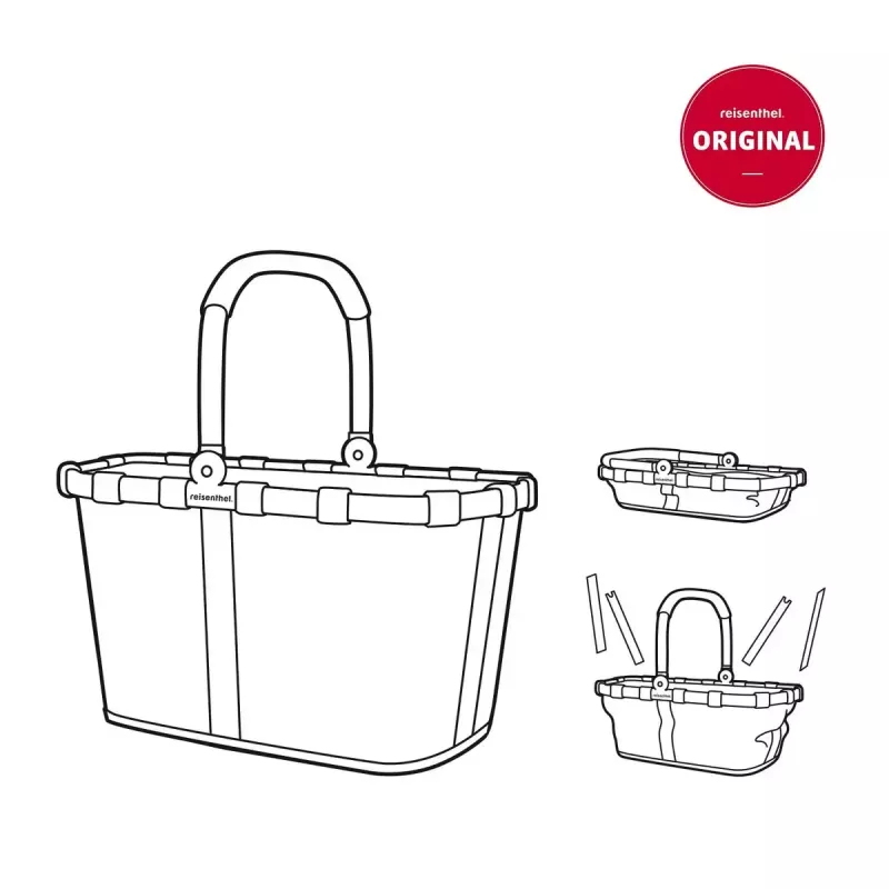 Cesto de compras Reisenthel BK7040 preto alumínio poliéster 22 L