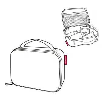 Recipiente térmico Reisenthel Thermocase Dots 1,5 L preto alumínio poliéster