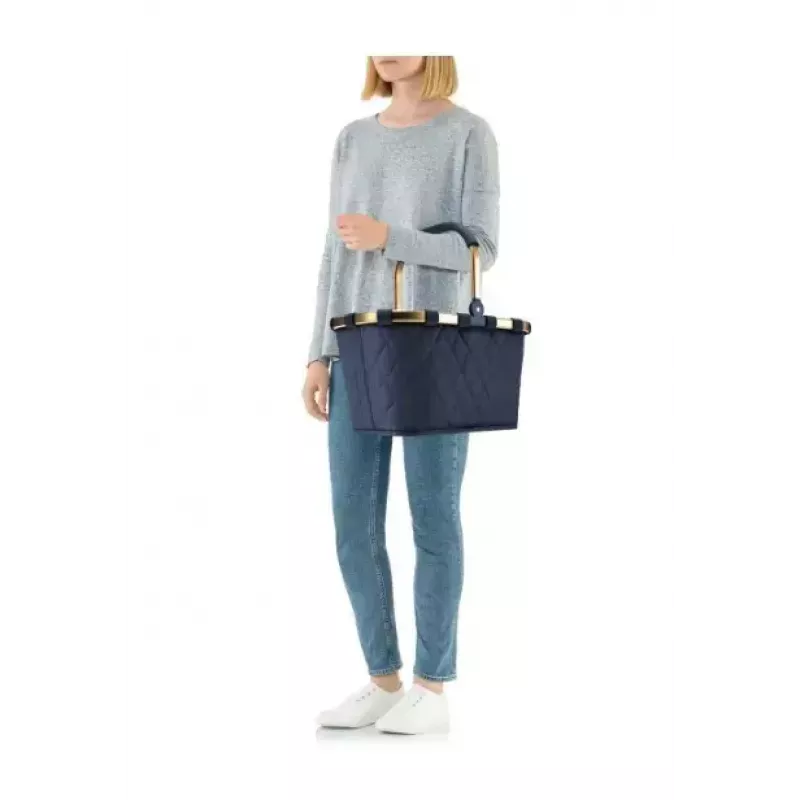 Cesto de compras Reisenthel carrybag dourado 22L plástico reciclado