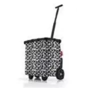Saco trolley Reisenthel carrycruiser preto branco 40L alumínio poliéster