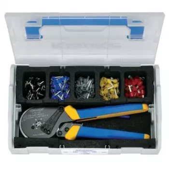 Alicate de cravar cabos Klauke K3014K preto azul amarelo comprimento 175 mm peso 350 g