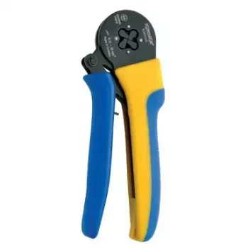 Alicate de cravar cabos Klauke K3014K preto azul amarelo comprimento 175 mm peso 350 g