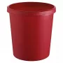 Recipiente de resíduos redondo plástico vermelho Helit H6105825