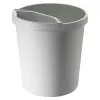 Balde do lixo Helit H6105882 18 L redondo plástico cinzento
