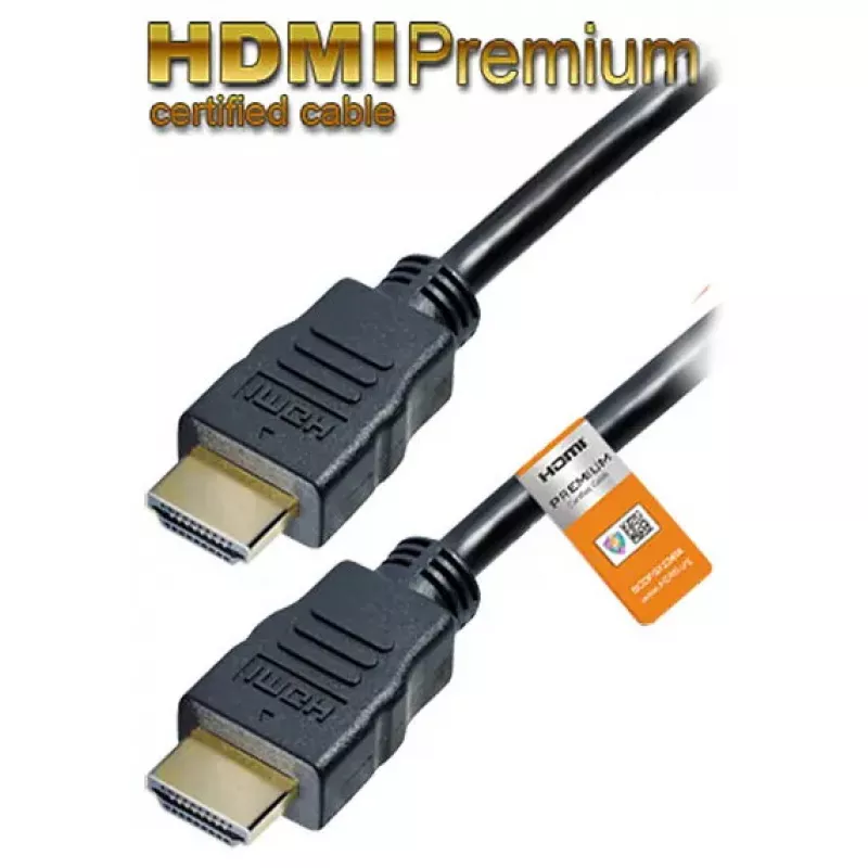 Cabo HDMI MaxTrack C 215-1, HDMI Type-A macho para Type-A macho, 1 m, HDMI 2.1, 18 Gbit/s, preto