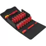 Conjunto de chaves de caixa Wera 8100 SA VDE 1 Zyklop com catraca 1/4 polegadas – catraca e chaves de caixa isoladas
