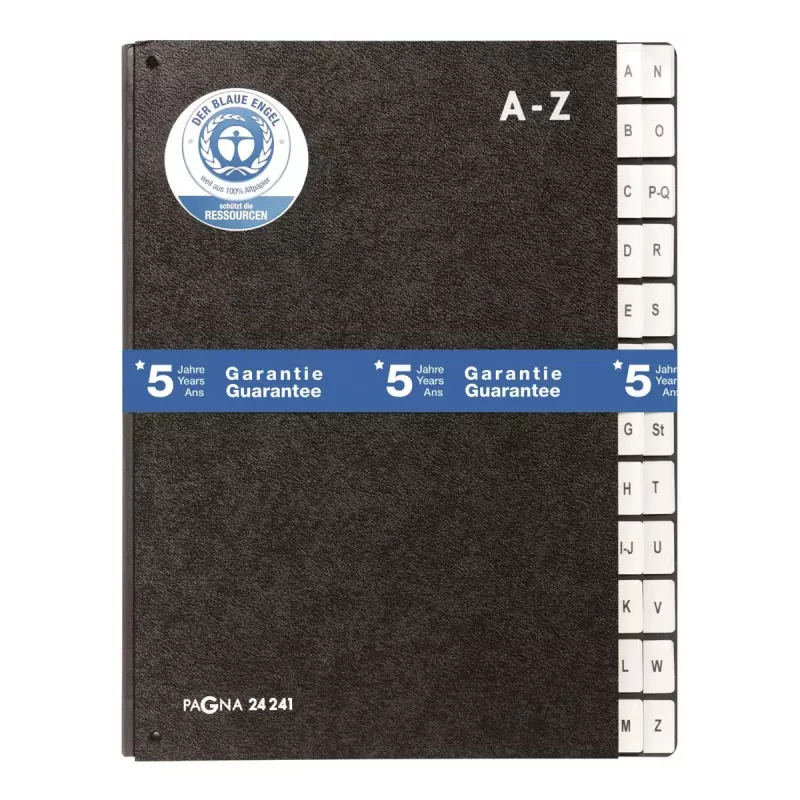 Separador Pagna 24241-04 preto A4