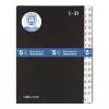 Separador Pagna 24321-04 preto A4