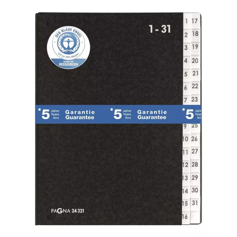 Separador Pagna 24321-04 preto A4