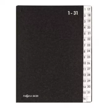 Separador Pagna 24321-04 preto A4
