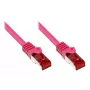 Cabo de rede Alcasa 30m Cat 6 S/FTP magenta