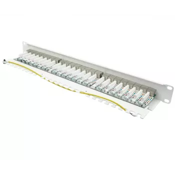 Patch panel Alcasa GC-N0146 0,5U 10 Gigabit Ethernet RJ-45 Cat6a